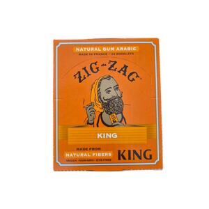 Zig-Zag Rolling Papers King Size • Classic Orange Pack • Natural Gum Papers